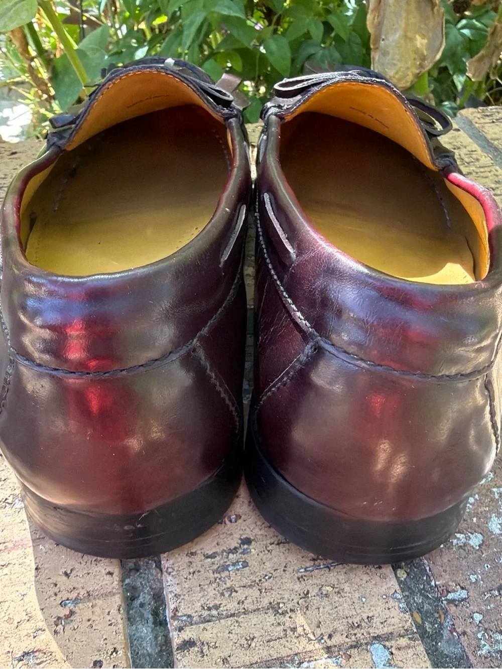 Cole Haan Pinch Tassel Kiltie Loafers Mens 10 D Burgundy Leather Dress Shoes